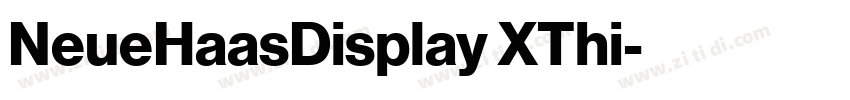 NeueHaasDisplay XThi字体转换 NeueHaasDisplay XThi字体转换